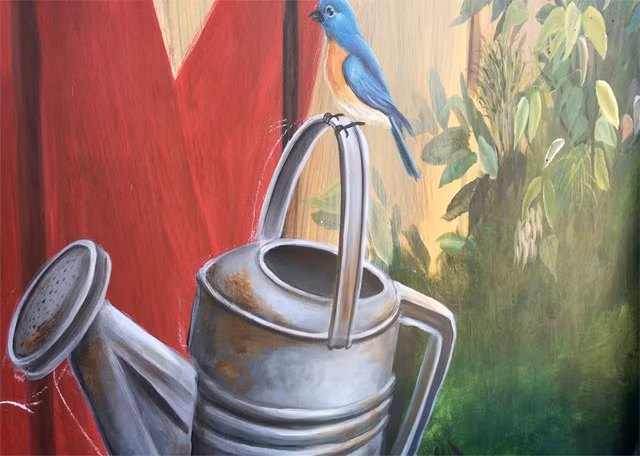 Cũng theo anh Tuyền - Phụ trách nhóm, diện tích bức tranh vẽ tại Gành Yến từ 20-30m2/bức, mang nội dung xoay quanh về văn hóa, cuộc sống, khát vọng tuổi trẻ... của đất và người nơi đây. Để hoàn thành một bức tranh 3D thì cần mất phải 3-4 ngày/bức, gấp đôi thời gian so với vẽ tranh bích họa bình thường.