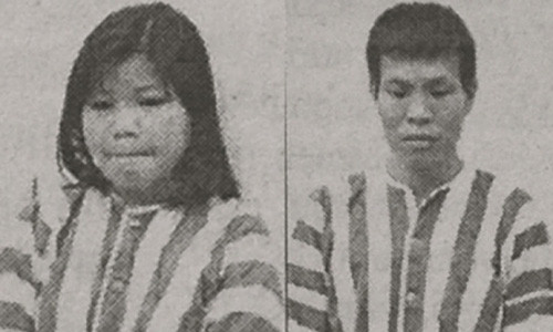 Hai đối tượng Liên, Vinh. Ảnh: Đ.Khôi