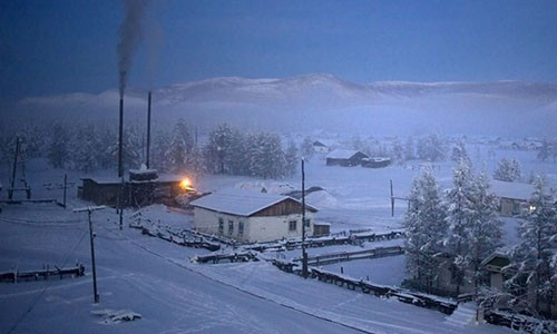 Ngôi làng Oymyakon lạnh nhất hành tinh thuộc miền Đông Bắc nước Nga. Ảnh: VnExpress