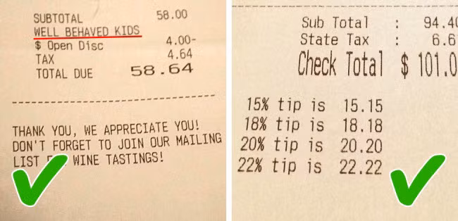 6. Không biết cách cho tiền bo Tại một số quốc gia bao gồm cả Mỹ, tiền bo cho dịch vụ thường từ 15 đến 20 cent. Ở nhiều nước châu Âu, tiền bo đã bao gồm trong hóa đơn thanh toán. Bạn hãy tìm hiểu trước khi đi du lịch để tiết kiệm những khoản tiền bo không đáng có.