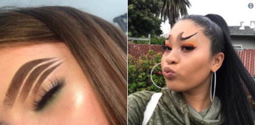 Lông mày cong tít thách thức giới hạn chịu chơi.