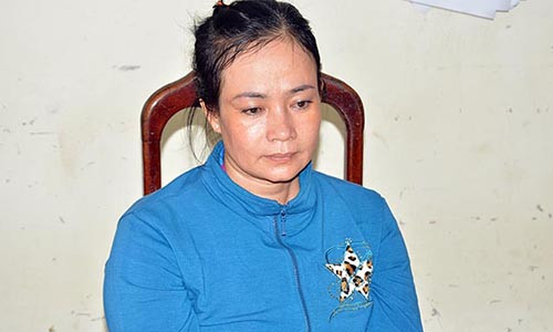 Đối tượng Lành tại Cơ quan điều tra.