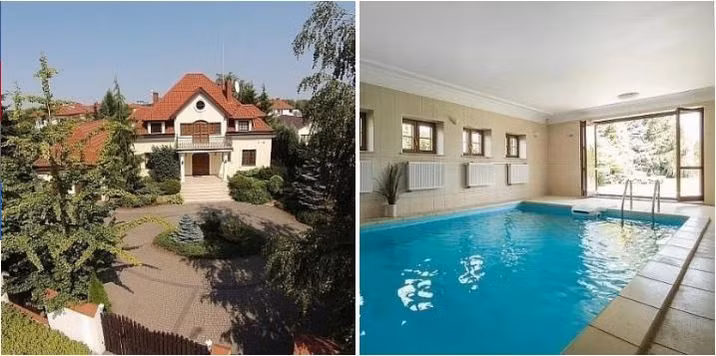 9. Warsaw, Ba Lan Biệt thự này trị giá 30,3 tỉ, tại khu Wilanów, không chỉ có bể bơi trong nhà mà còn cả sân chơi tennis riêng cho bạn!