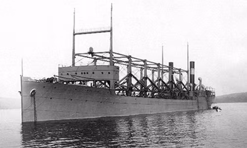 Tàu USS Cyclops biến mất ở Tam giác Bermuda khi quay về từ một chuyến đi tới Brazil vào tháng 3/1918. Ảnh: Wikimedia.