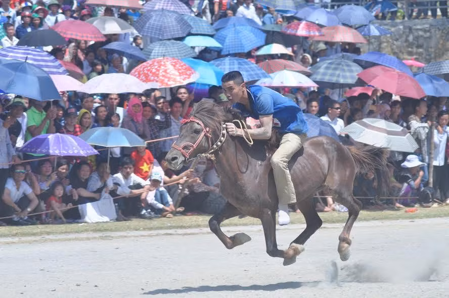 Giải Ba thuộc về Giàng Seo Vư, xã Thải Giàng Phố (Bắc Hà) với thành tích 2 phút 9 giây, với giá trị giải thưởng lần lượt là (Nhất 30 triệu đồng, Nhì 20 triệu đồng, Ba 10 triệu đồng, Tư 5 triệu đồng).