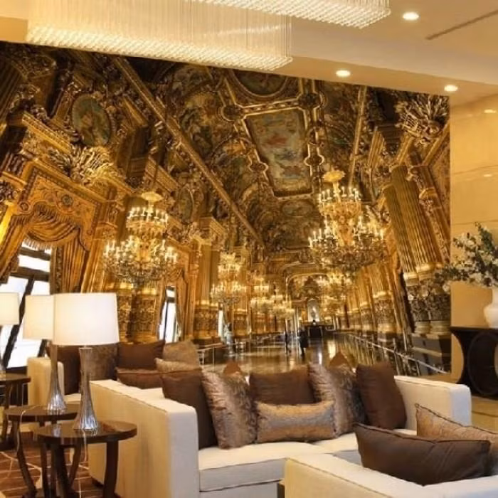 Trông thật ảo diệu phải không? Cảm giác như chỉ cần bước thêm một bước là bạn có thể chạm tới cả cung điện xa hoa ngay trong căn nhà mình.