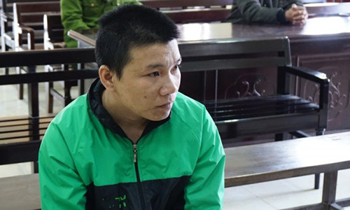 Bị cáo tại phiên tòa.