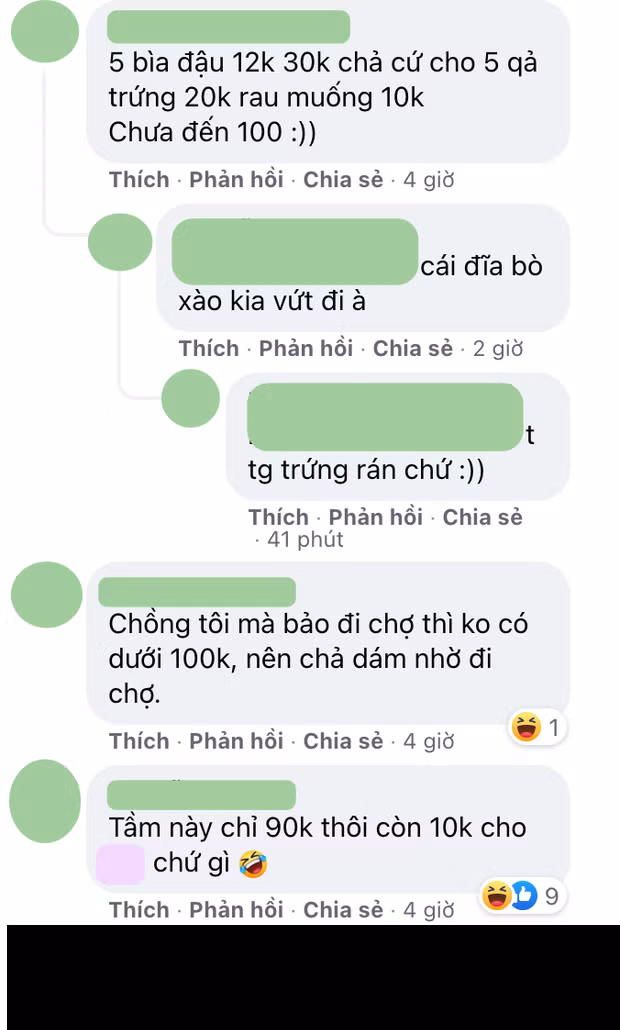 Khi phát hiện ra sự thật này, cư dân mạng bắt đầu "quay xe" không khen nữa mà vào bàn luận "ném đá". Thậm chí, có người còn ra tay giúp cô vợ "đòi" lại tiền chợ thừa nghi ngờ bị ông chồng giấu đi.