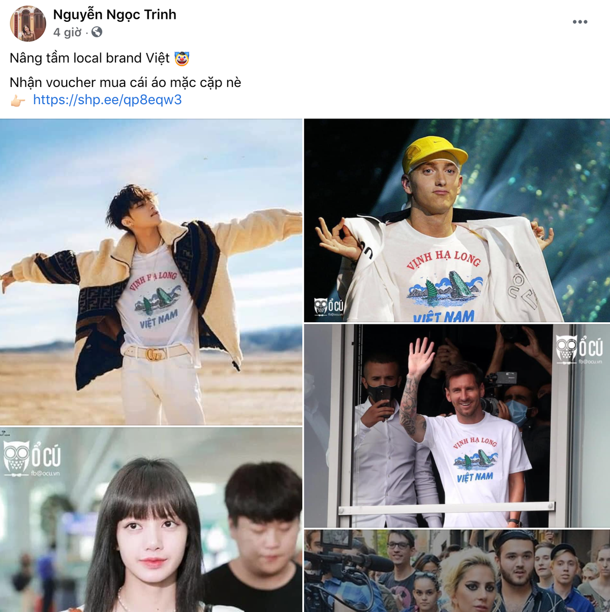 Mới đây, trên MXH xuất hiện những hình ảnh chiếc áo Vịnh Hạ Long quen thuộc bất ngờ được các sao hạng A khoác lên mình.