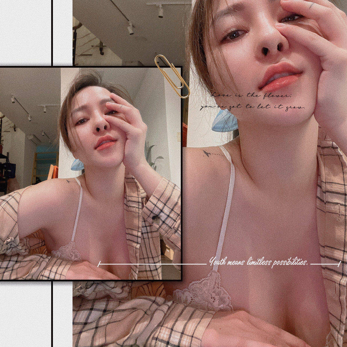 Mới đây trên trang cá nhân, hot girl Trâm Anh vừa đăng tải bức ảnh mới thu hút sự chú ý. Diện áo sơ mi nhưng cố tình trễ vai, cô nàng khéo khoe vòng 1 quyến rũ của mình.