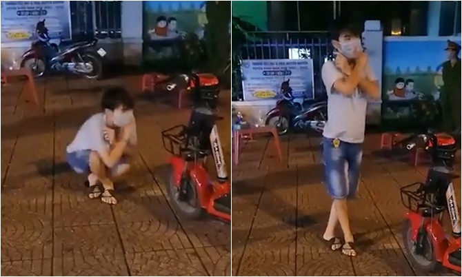 Có lẽ sau màn tập thể dục ngoài đường bất đắc dĩ này người vi phạm sẽ tuân thủ hơn chỉ thị 16 để phòng chống dịch.