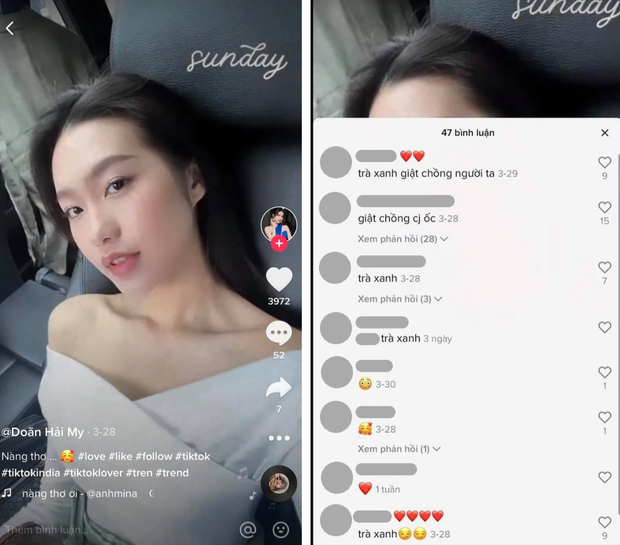 Trước đó, người đẹp từng bị nói là "trà xanh giật chồng". Nhiều người còn để lại những bình luận ác ý mà không đưa ra bất cứ cơ sở hay căn cứ nào dành cho cô.