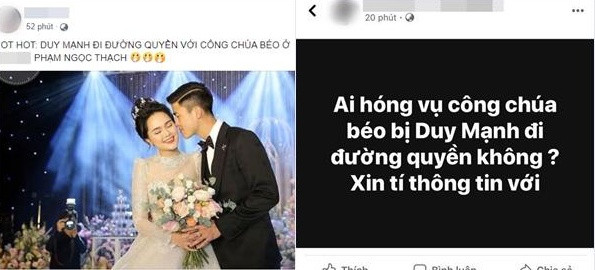 Chưa dừng lại ở đó, vợ chồng Duy Mạnh có lần vướng vào tin đồn thất thiệt khi có thông tin chàng cầu thủ đánh vợ giữa đường.