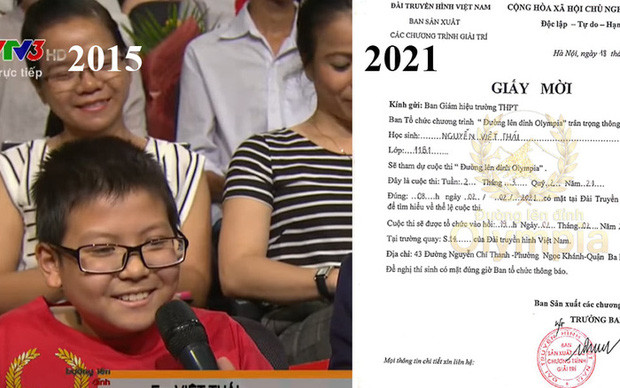 Khi ấy, Thái đang là học sinh lớp 6 tại trường THCS Ái Mộ, Long Biên (Hà Nội). 6 năm sau, chàng trai Việt Thái đã chạm vào giấc mơ Đường lên đỉnh Olympia và được khán giả yêu thích.