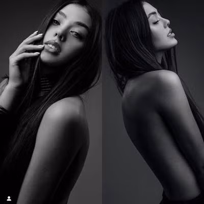 Cô nàng tạo dáng e ấp, biến phong cách dễ gây phản cảm trở thành bộ ảnh nghệ thuật.