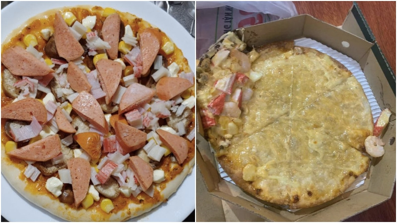 Bằng một cách kỳ diệu nào đó mà chiếc bánh này có đế một nơi, nhân một nơi. Ảnh: Tổng hợp