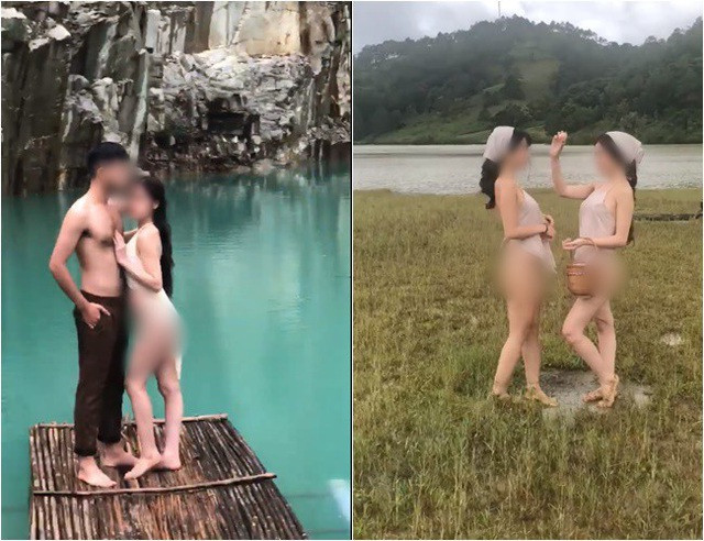 Hay bộ ảnh phản cảm khác của người đẹp Thư Dung từng khiến cư dân mạng không khỏi bức xúc và đòi tẩy chay cô.