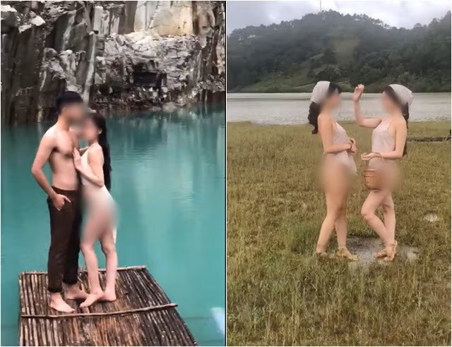 Hay bộ ảnh phản cảm khác của người đẹp Thư Dung từng khiến cư dân mạng không khỏi bức xúc và đòi tẩy chay cô.