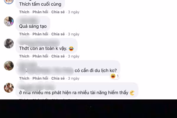 "Bộ ảnh đúng là để cho những người thích nhưng lại không được nhích đi đâu cả", "Ở nhà nhiều mới phát hiện ra nhiều tài năng hiếm thấy",...là những bình luận hài hước của cư dân mạng dành cho bộ ảnh.