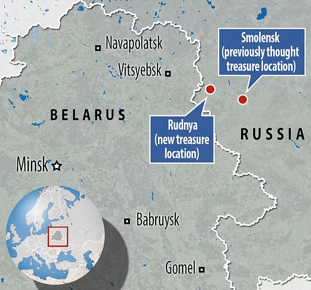 Thậm chí ông Ryzhkov còn cho hay đích thân Napoleon giám sát việc cất giấu 80 tấn vàng dưới hồ Bolshaya Rutavech.