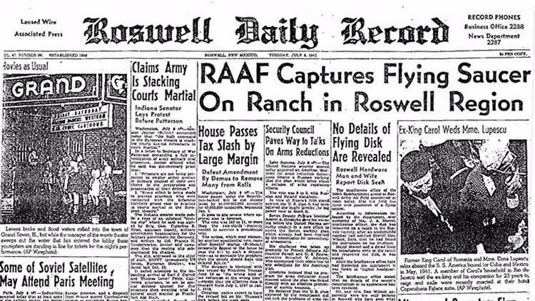 Sau khi nhận được báo cáo, giới chức trách Mỹ đã tới điều tra. Ban đầu, người ta xác nhận đã thu hồi được một UFO. Tuy nhiên, chỉ vài giờ sau khi đưa ra thông báo trên, giới chức Mỹ tuyên bố những mảnh vỡ trên là của một khí cầu thời tiết.