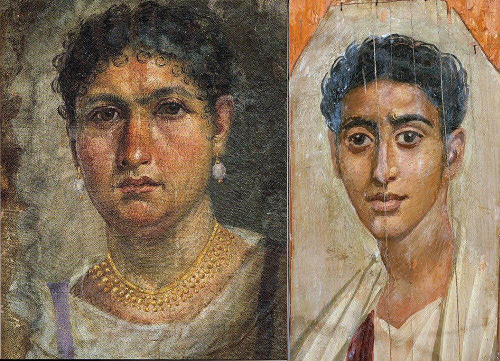 Lần đầu tiên các nhà khoa học tìm được chân dung xác ướp Fayum tạo một nghĩa địa cổ xưa năm 1887.