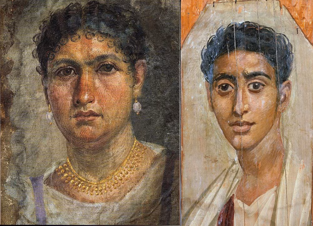 Lần đầu tiên các nhà khoa học tìm được chân dung xác ướp Fayum tạo một nghĩa địa cổ xưa năm 1887.