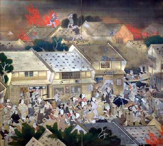 Do không thể khống chế được vụ cháy ngay nên hỏa hoạn lan rộng khắp thành Edo suốt 3 ngày. Khi được dập tắt, vụ hỏa hoạn đã thiêu rụi 3/4 thành Edo và khoảng 100.000 người chết.