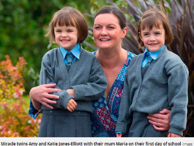 87 ngày sau, ngày 27/8, cô Maria chuyển dạ và sinh người con thứ hai trong cặp song sinh. Các bác sĩ cho biết đây là một trường hợp hy hữu vì tỷ lệ sống sót của cặp song sinh chào đời cách nhau nhiều ngày như vậy là rất thấp.