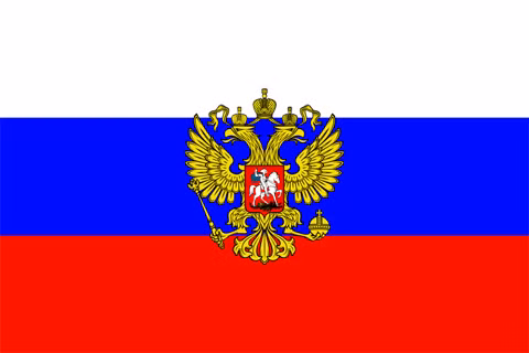 Ở Nga, đại bàng hai đầu thường được đi kèm với hình ảnh người đàn ông cưỡi ngựa cầm khiên và giáo - biểu tượng của thủ đô Moscow.