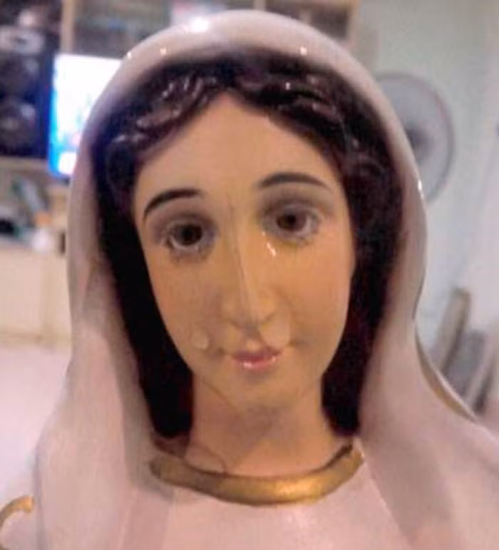 Trước hiện tượng tôn giáo bí ẩn này, nhiều người dân ở các vùng lân cận đã tới nhà thờ để xem bức tượng Đức mẹ đồng trinh "nhỏ lệ".