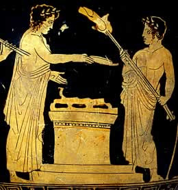 Tại buổi lễ, các con vật được đem hiến tế sẽ bị giết để dâng lên thần linh. Sau khi buổi hiến tế kết thúc, thịt của những con vật trên sẽ được chia cho mọi người.