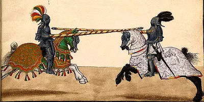 Một vũ khí nổi tiếng khác được sử dụng rộng rãi trong các cuộc chiến thời Trung cổ là cây thương.