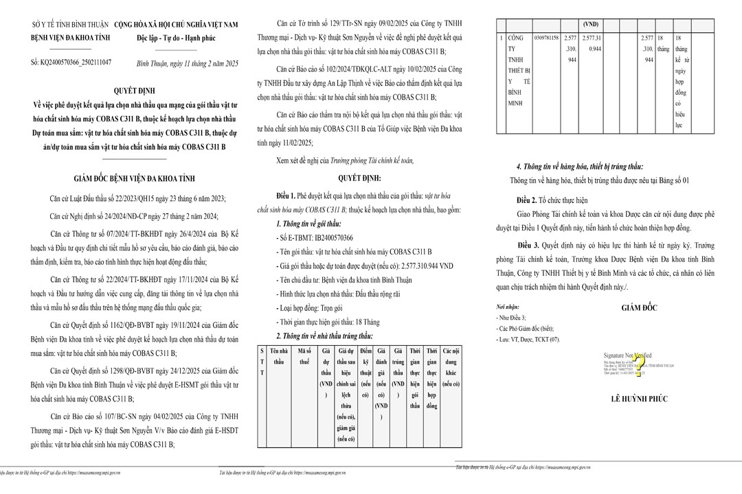 Cty Y te Binh Minh trung lien tiep 2 goi thau tai BVDK Binh Thuan-Hinh-2