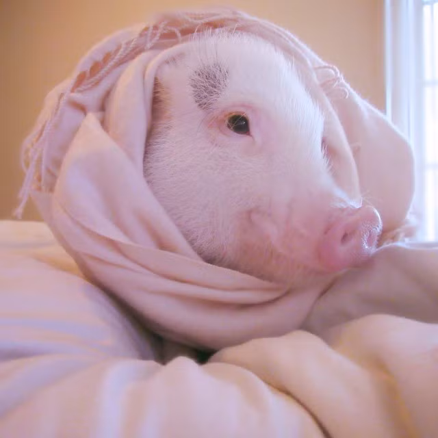 Kể từ đó, nàng lợn Hamlet mang lại niềm vui, tiếng cười và sự lạc quan cho cô chủ. Cô nàng không bao giờ rời xa Melanie dù chỉ nửa bước.