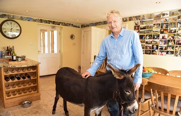 Đôi lúc Griff cũng ghen tị với Dougie vì phải chia sẻ tình cảm của chủ nhân với chú lừa nhỏ tuổi.