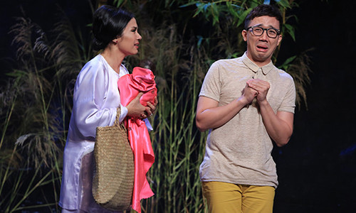 Việt Trinh đối đầu với Trấn Thành và Hồng Đào. Ảnh: Lê Nhân.