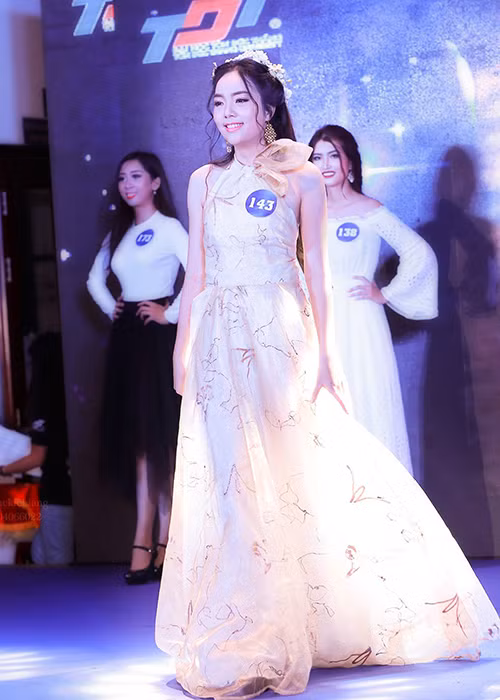 Trước Hoa hậu Hoàn vũ Việt Nam 2017, Vân Anh từng tham gia cuộc thi Nét đẹp sinh viên Tôn Đức Thắng và đoạt giải á khôi 1.