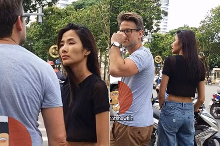 Năm 2017, chân dài gốc Thanh Hóa bị bắt gặp nắm tay bạn trai ở Sài Gòn. Ảnh: Khám phá