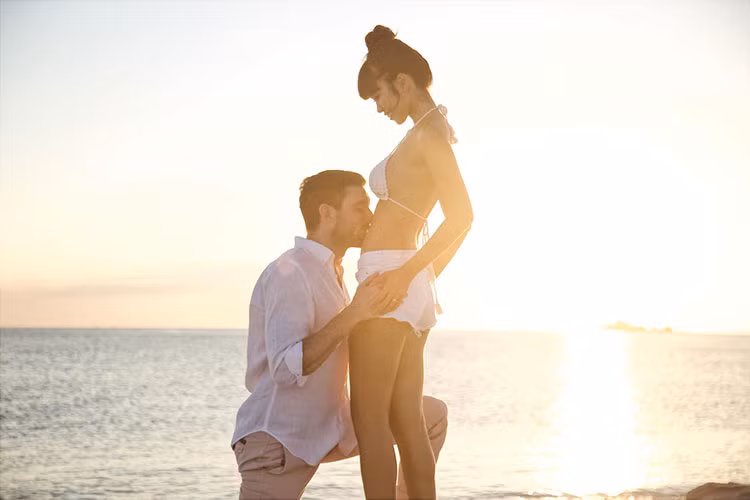 Vợ chồng Hà Anh làm đám cưới vào tháng 7/2016. Cả hai đã có một năm chuẩn bị tinh thần làm bố mẹ.