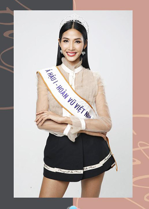 Phong cách thời trang sau khi đoạt ngôi vị á hậu 1 cuộc thi Hoa hậu Hoàn vũ Việt Nam 2017 của Hoàng Thùy cũng được đánh giá cao. Ảnh: Khám phá