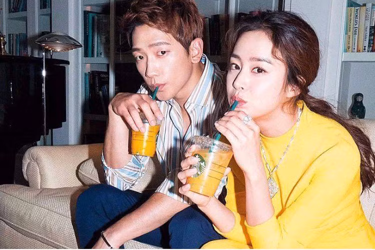 Kim Tae Hee và Bi Rain chính thức hẹn hò từ năm 2012. Vốn kín tiếng nên cặp đôi lệch tuổi này hiếm khi chia sẻ chuyện tình cảm.