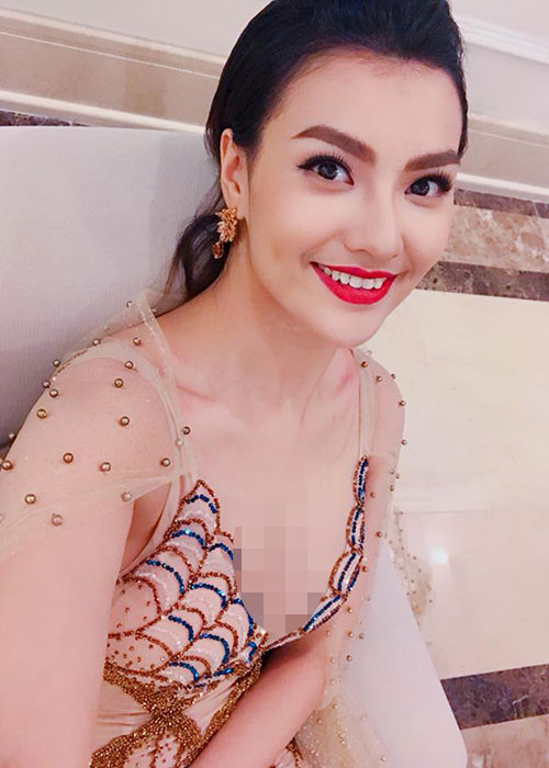 Chân dài sinh năm 1994 từng có thời gian tăng cân sau khi sinh nhưng cô đã nỗ lực lấy lại vóc dáng. Ảnh: FBNV