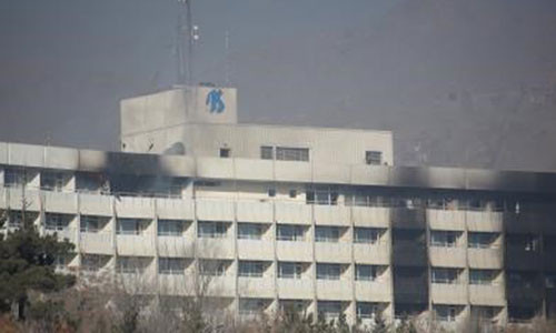 Khách sạn nơi xảy ra vụ tấn công. Ảnh: THX/TTXVN