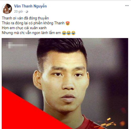 Vân Hugo làm thơ bày tỏ tình cảm với Văn Thanh.