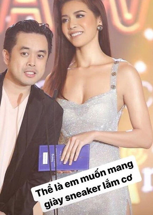 Bị dìm hàng khi xuất hiện bên siêu mẫu Minh Tú, Dương Khắc Linh hài hước chia sẻ muốn đi giày cao để tăng chiều cao.