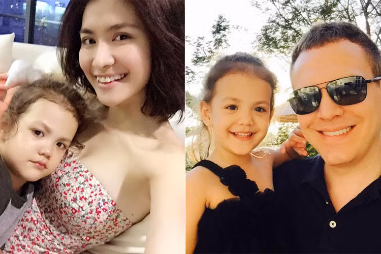 Bé Amanda - con của diễn viên Bích Huyền và ông xã doanh nhân người Thụy Điển được khen rất xinh xắn, đáng yêu.