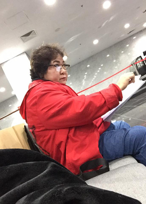 Mới đây, hình ảnh nghệ sĩ Minh Vượng tham gia buổi tập Táo quân 2018 được nghệ sĩ Minh Hằng chia sẻ.