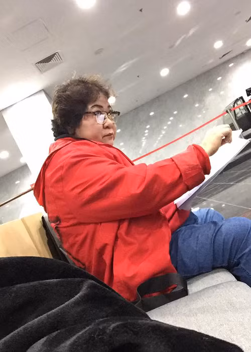 Mới đây, hình ảnh nghệ sĩ Minh Vượng tham gia buổi tập Táo quân 2018 được nghệ sĩ Minh Hằng chia sẻ.