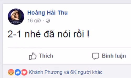 Chia sẻ của Hải Thu.